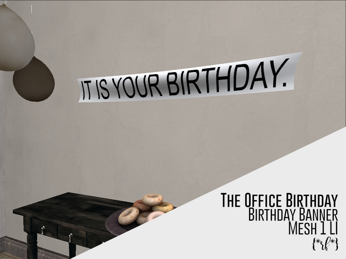 Second Life Marketplace rf It Is Your Birthday Banner Second life marketplace rf it is your birthday banner